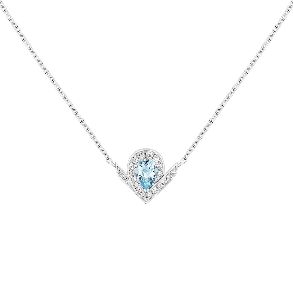 Chaumet Josephine Blue Cubic Zirconia Silver Necklace