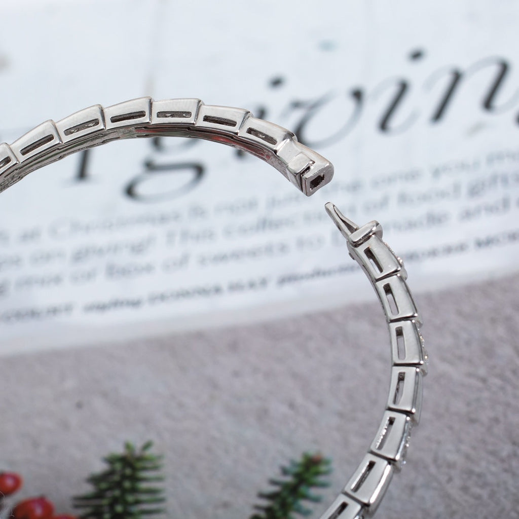 Bvlgari Serpenti Bracelet Silver Cubic Zirconia