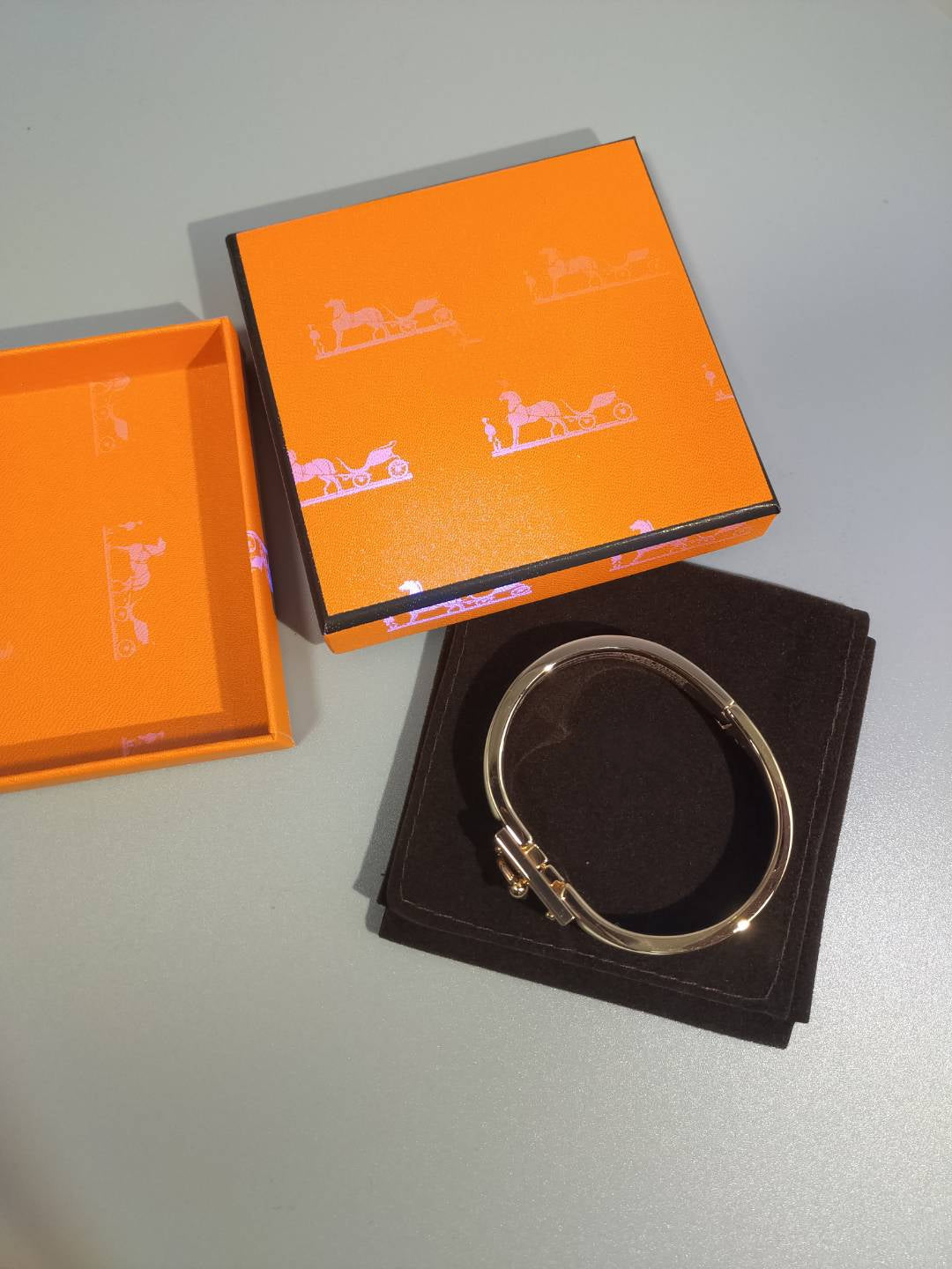Hermes H Bracelet Turquoise 12MM