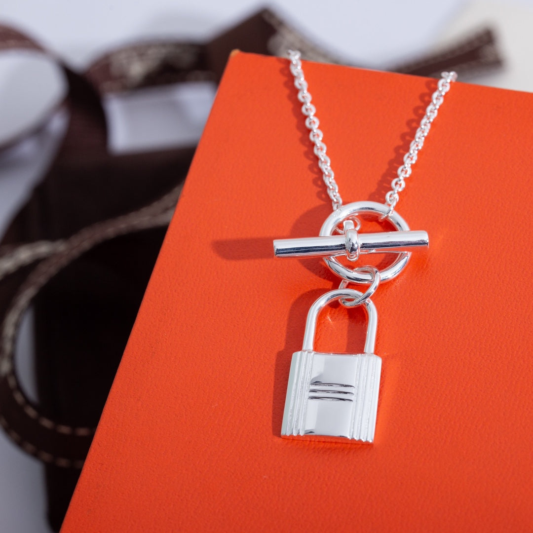 Hermes Kelly Pendant Silver