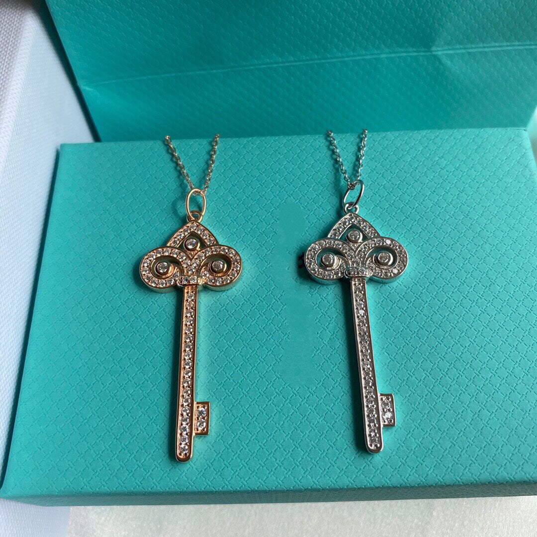 Tiffany Key Necklace Cubic Zirconia