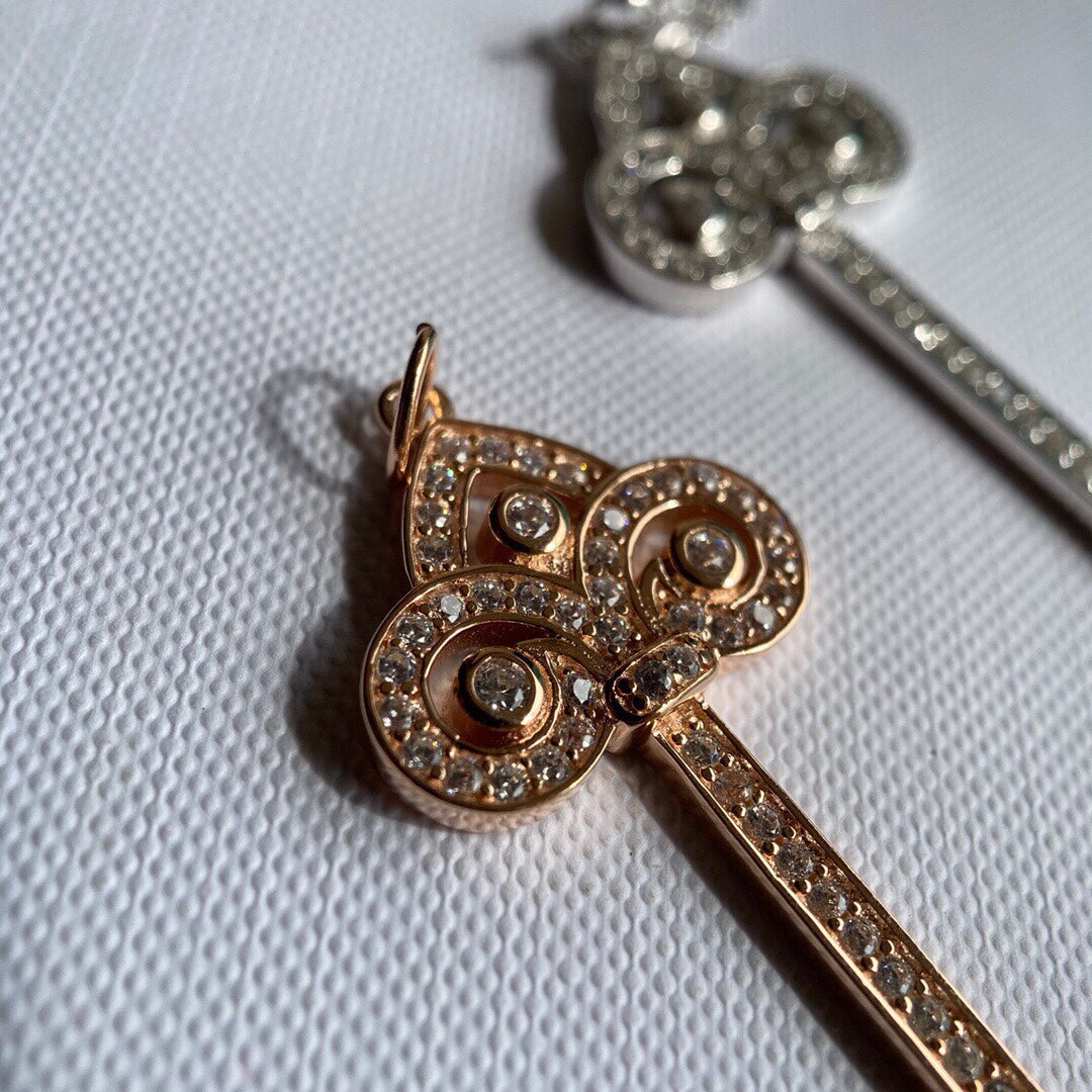 Tiffany Key Necklace Cubic Zirconia