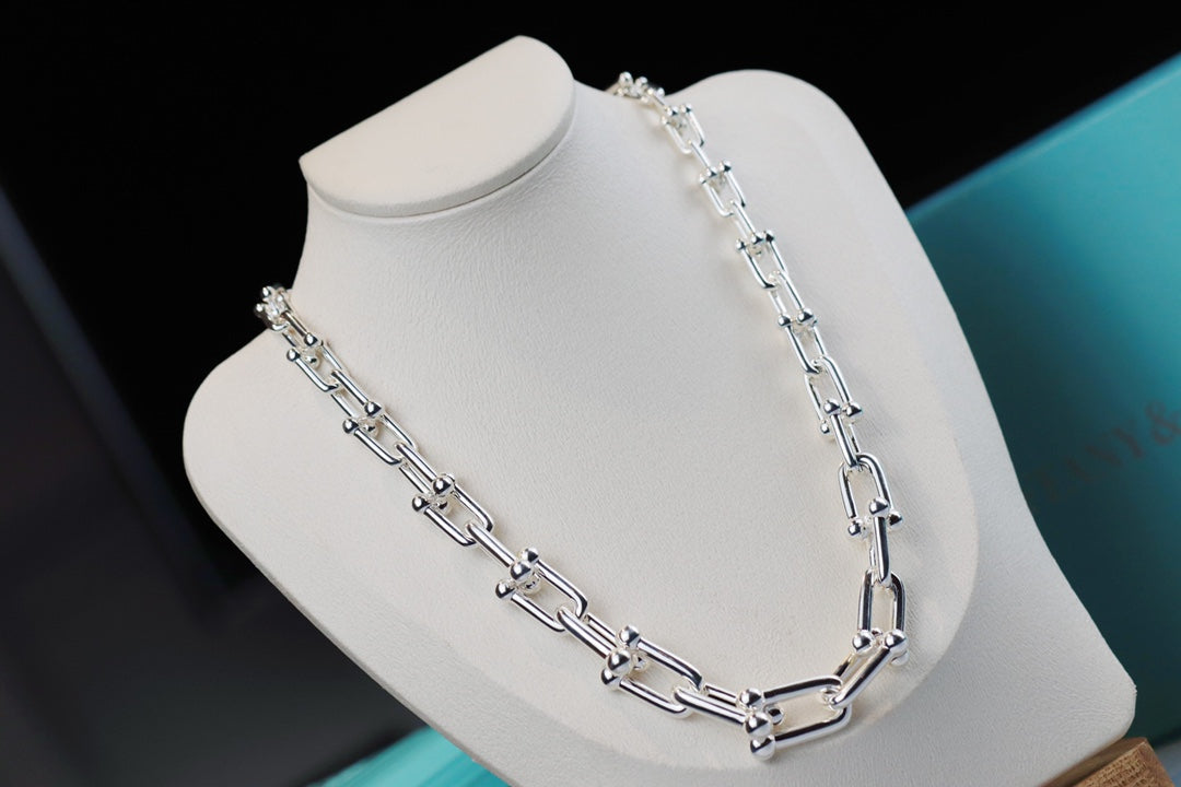 Tiffany Hardwear Link Silver Necklace