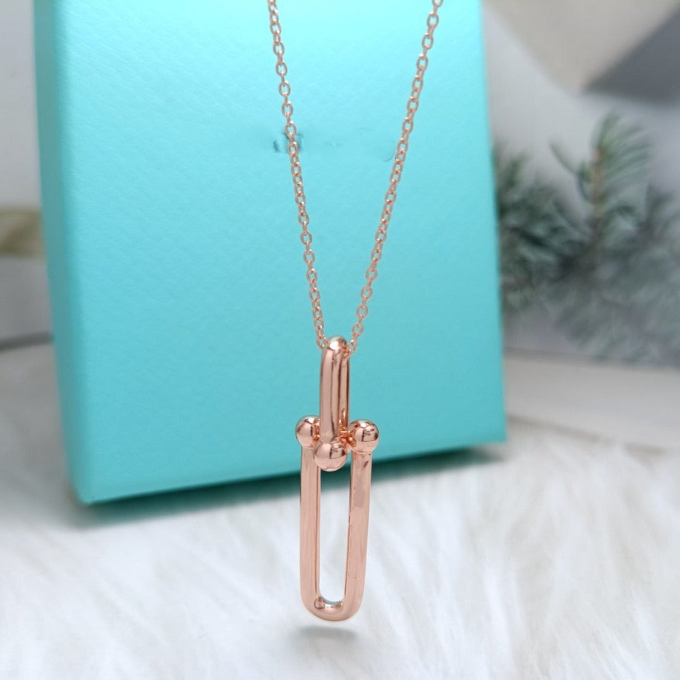 Tiffany Hardwear Drop Double Link Pendant Necklace
