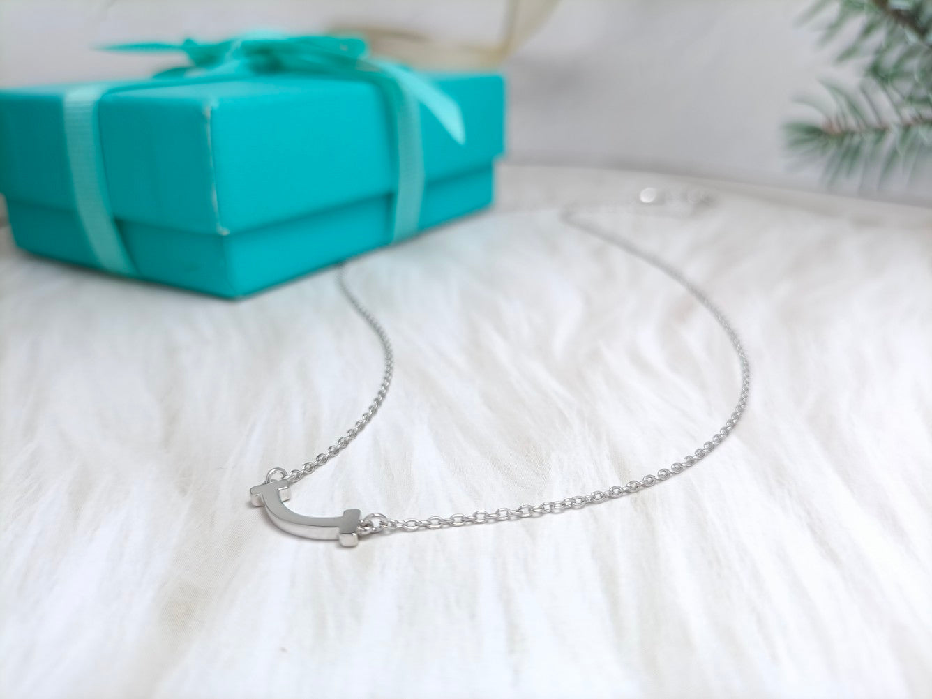 Tiffany Mini Smile Pendant Necklace
