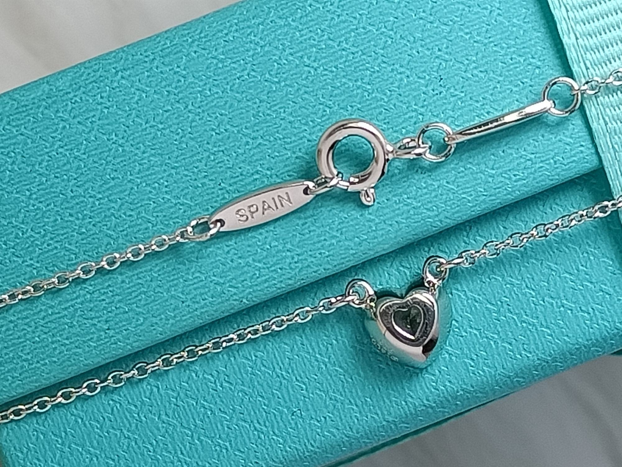 Tiffany Heart Big Cubic Zirconia Necklace