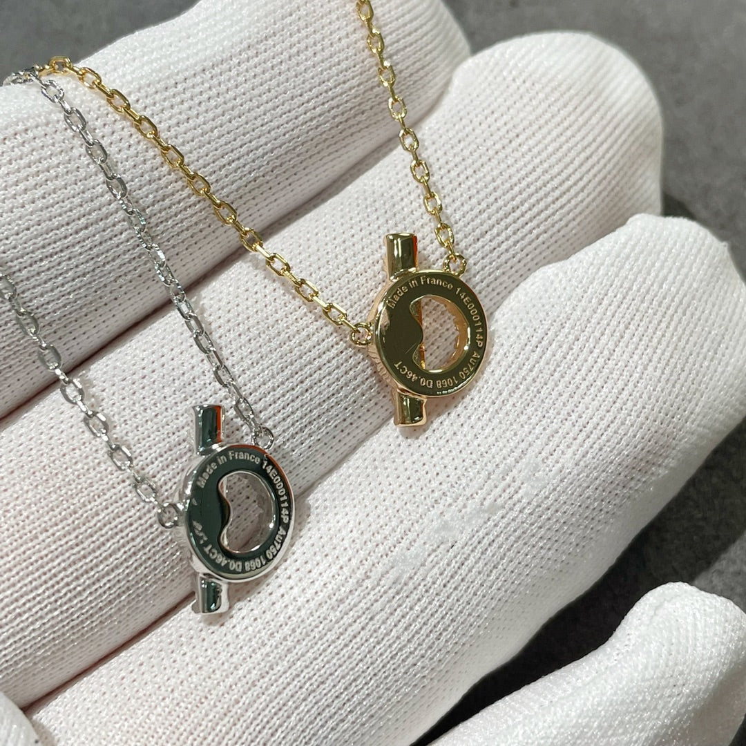 Hermes Echappee Necklace Cubic Zirconia