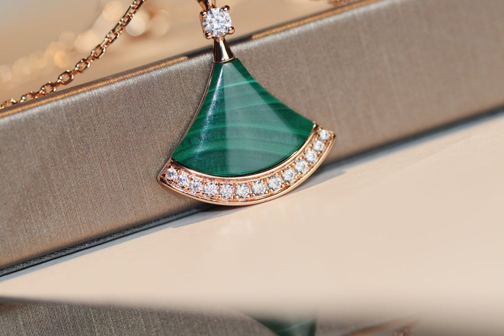 Bvlgari Dream Necklace Malachite Cubic Zirconia