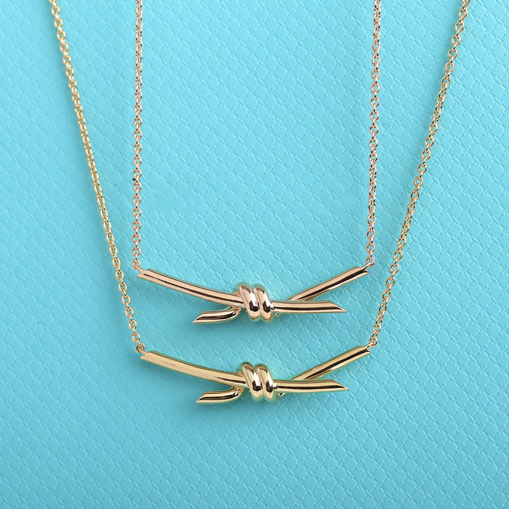 Tiffany Knot Necklace Gold