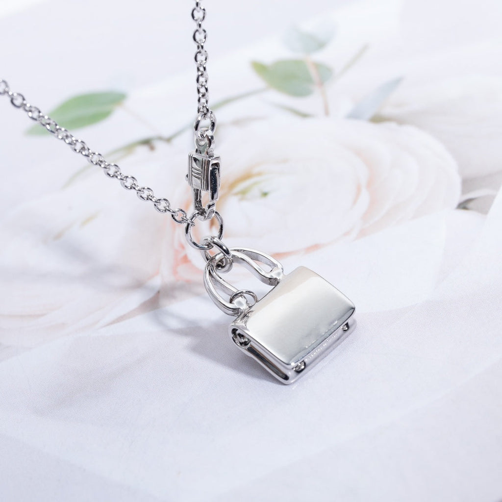Hermes Amulette Pendant Silver Necklace