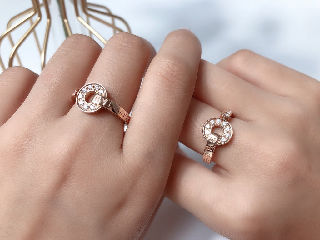 Bvlgari Dream Ring Cubic Zirconia Pink Gold