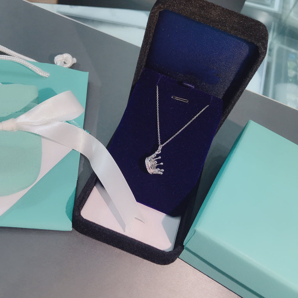 Tiffany Crown Pendant Necklace