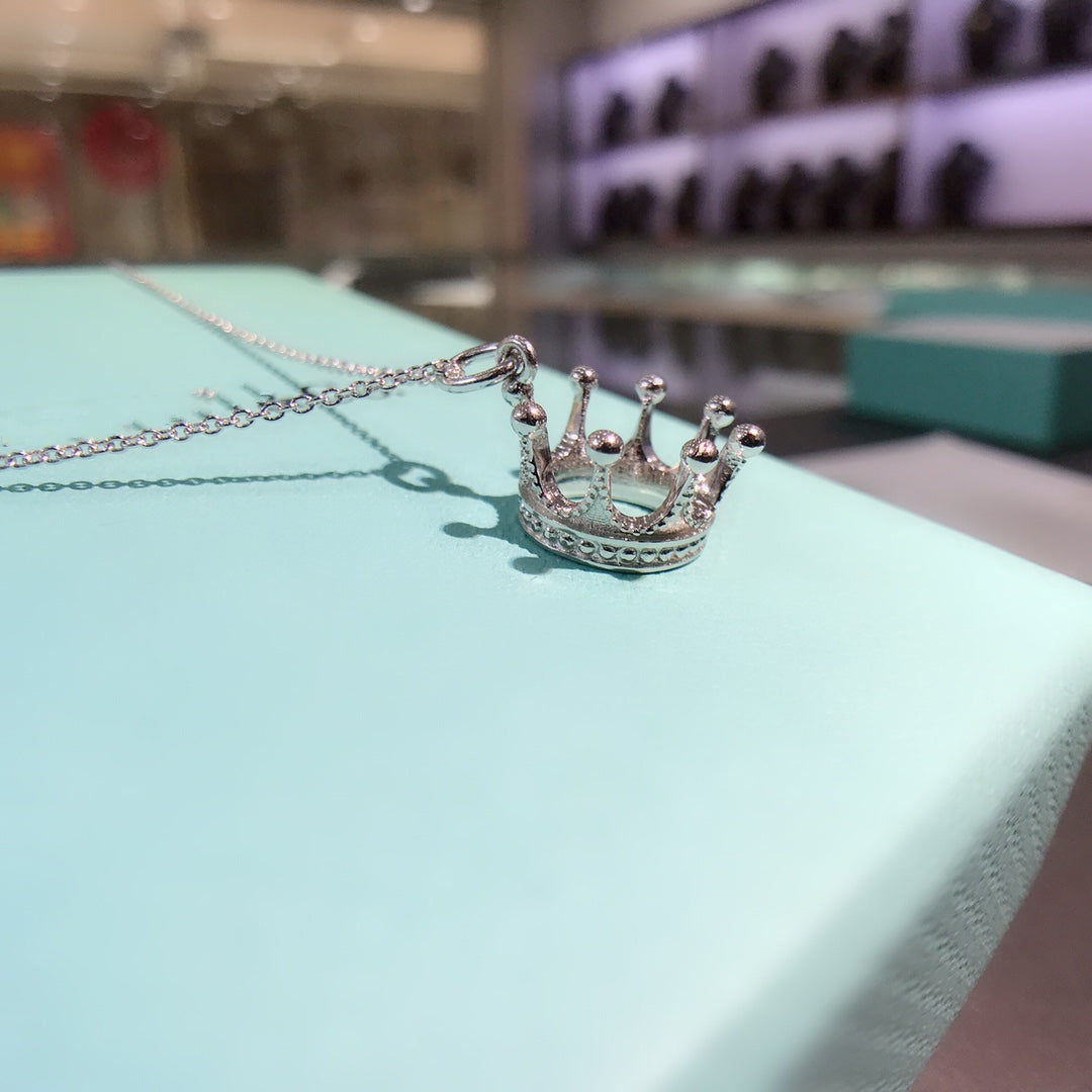 Tiffany Crown Pendant Necklace