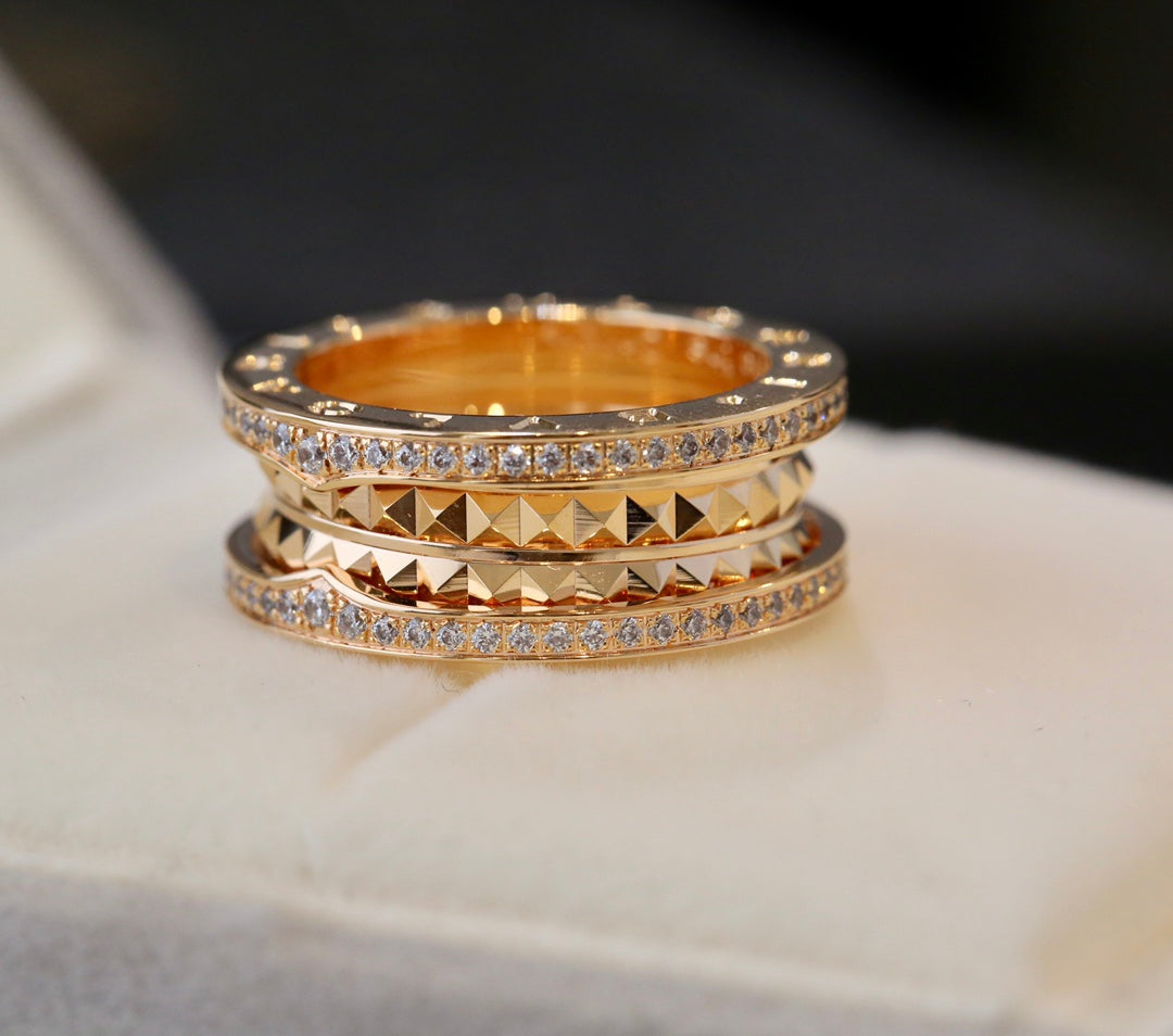 Bvlgari Zero 1 Gold Cubic Zirconia Ring