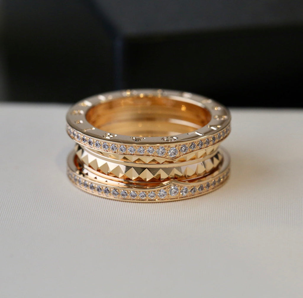 Bvlgari Zero 1 Gold Cubic Zirconia Ring