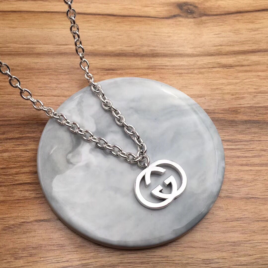 Gucci GG Pendant Silver Necklace
