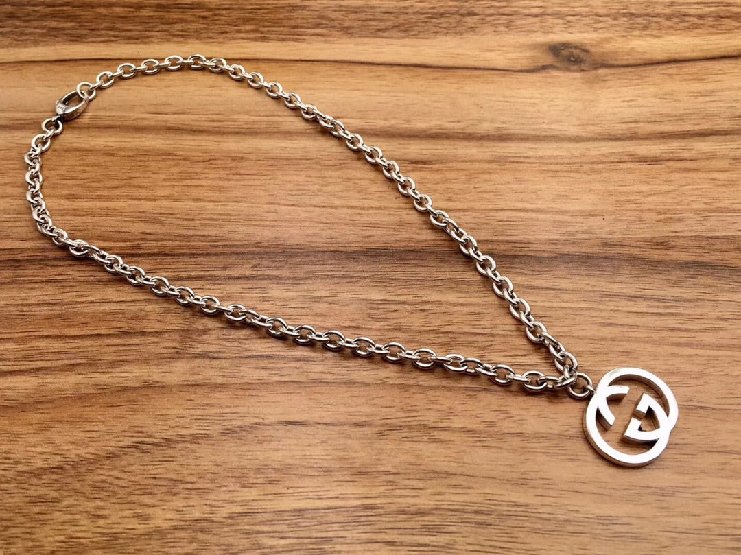 Gucci GG Pendant Silver Necklace