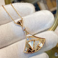 Bvlgari Dream MOP Cubic Zirconia Gold Necklace