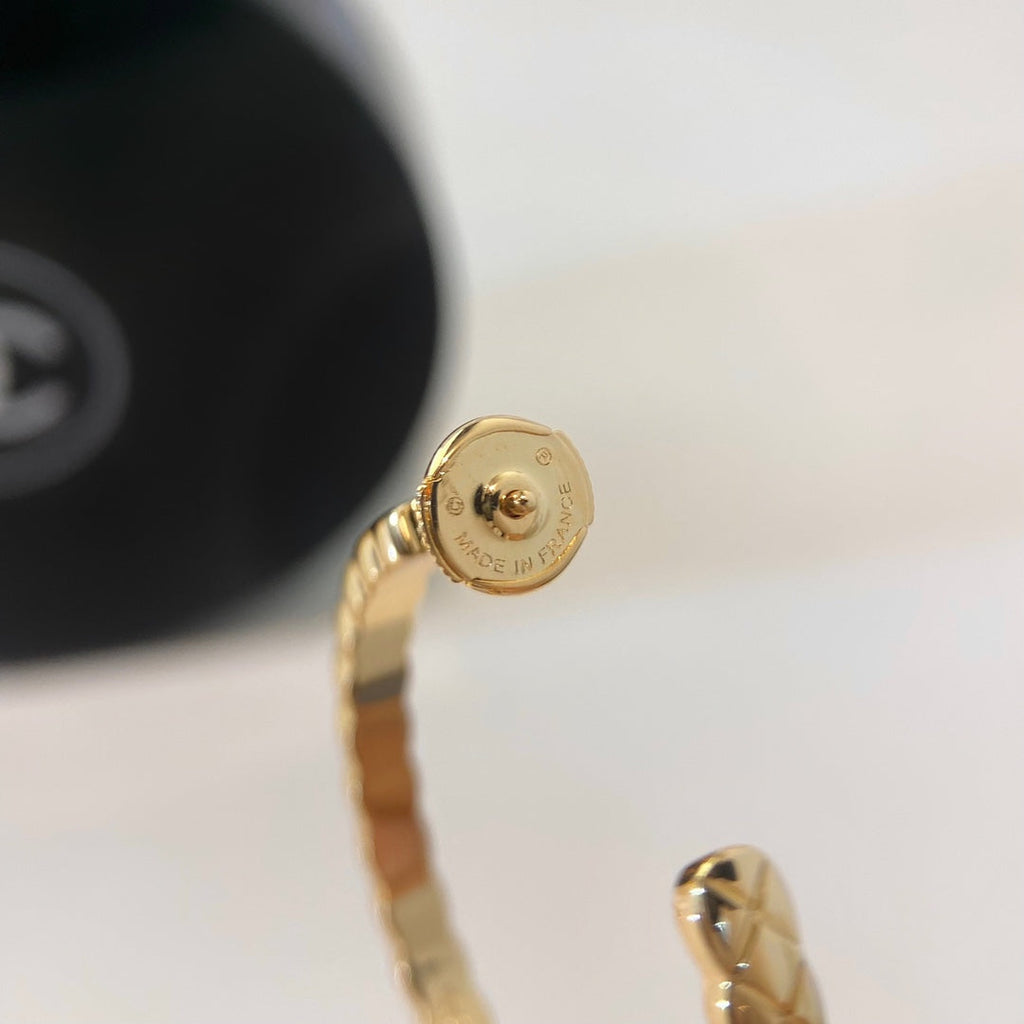 Chanel Crush Cubic Zirconia Hoop Earrings
