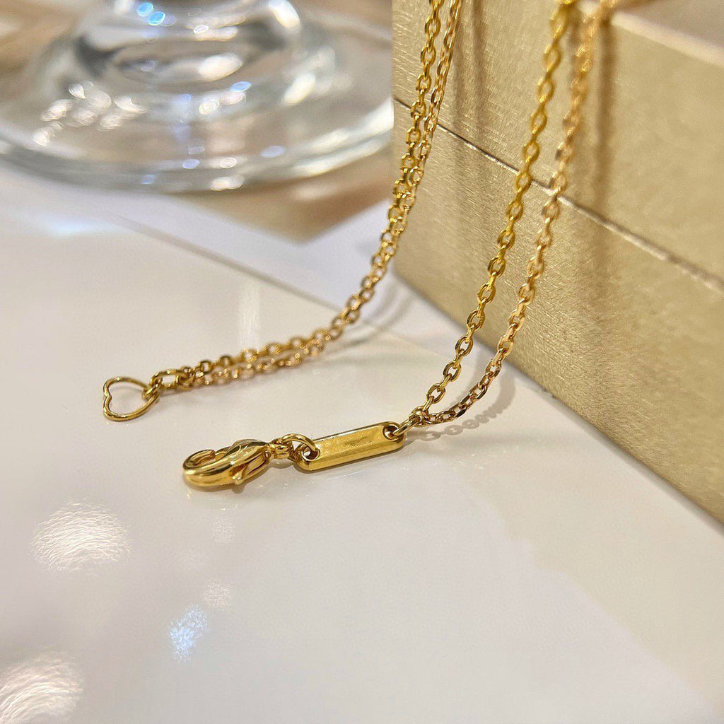 Chopard Happy Heart Cubic Zirconia Gold Necklace