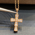 Bvlgari Croce Pendant Cubic Zirconia Necklace