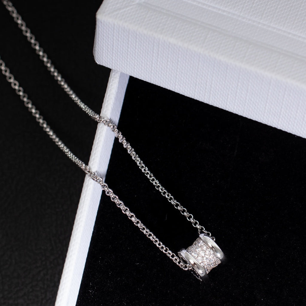 Bvlgari Zero 1 Silver Cubic Zirconia Necklace