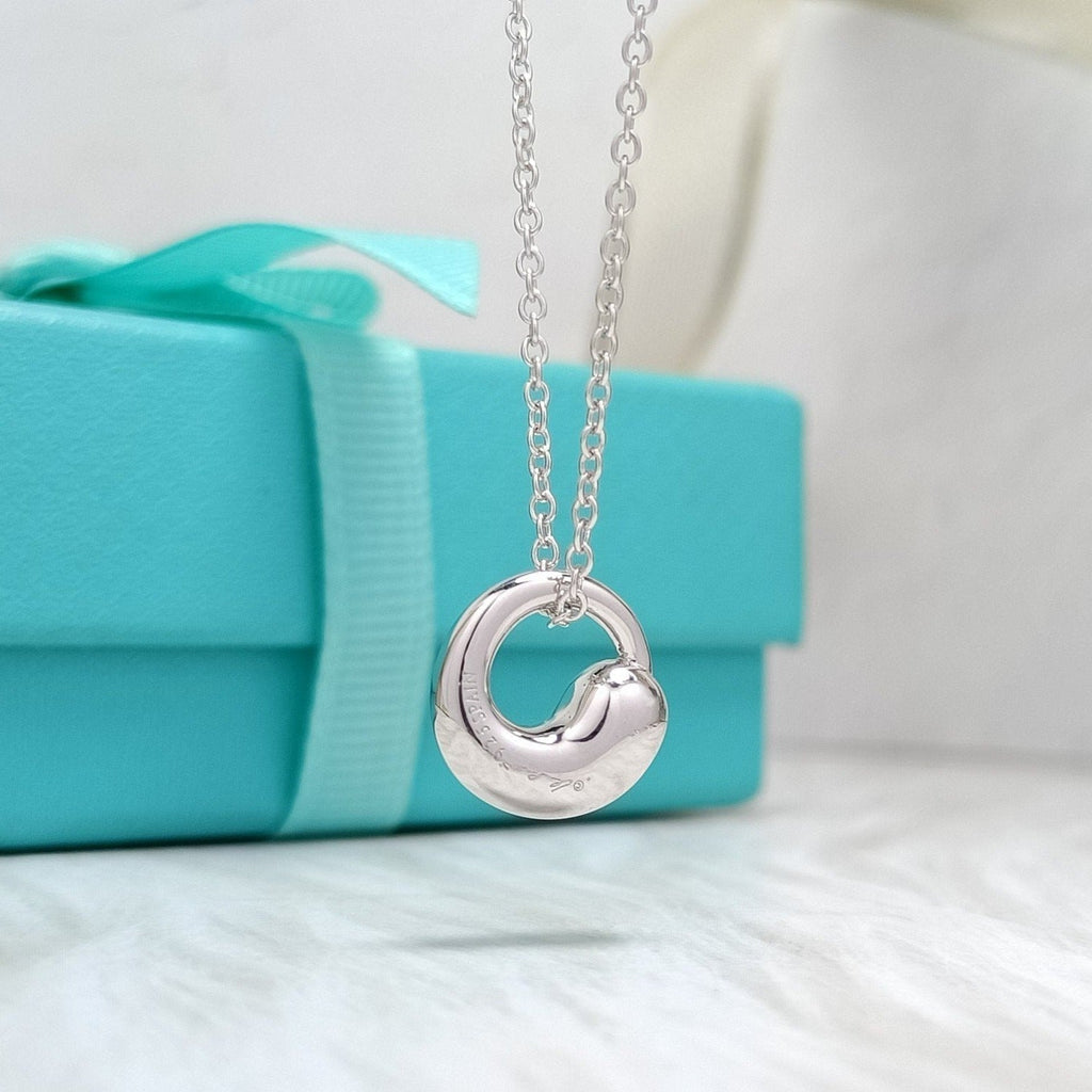 Tiffany Snail Pendant Silver Necklace