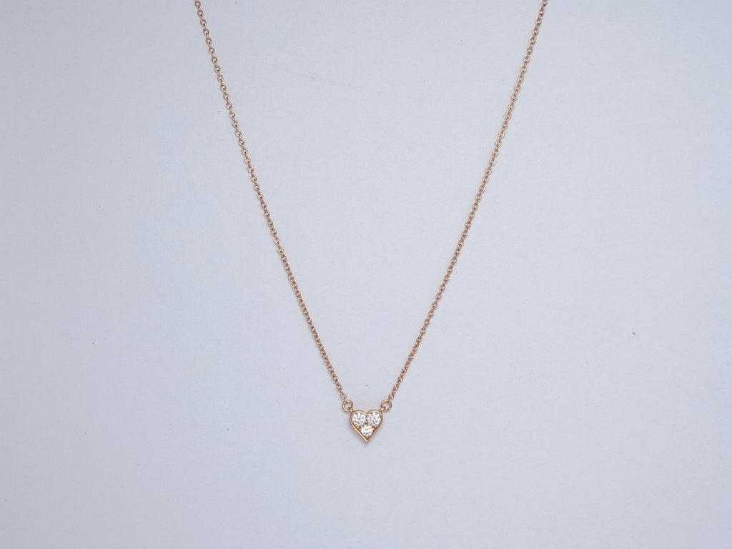 Tiffany Heart 3 Cubic Zirconia Pendant Necklace