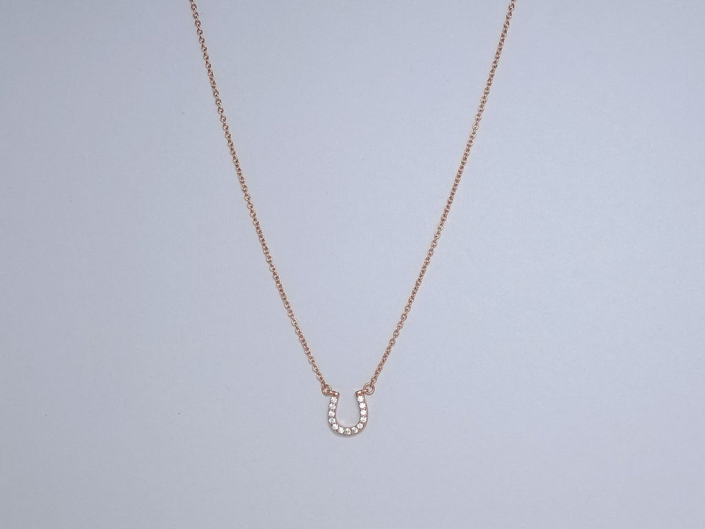 Tiffany U Cubic Zirconia Pendant Necklace