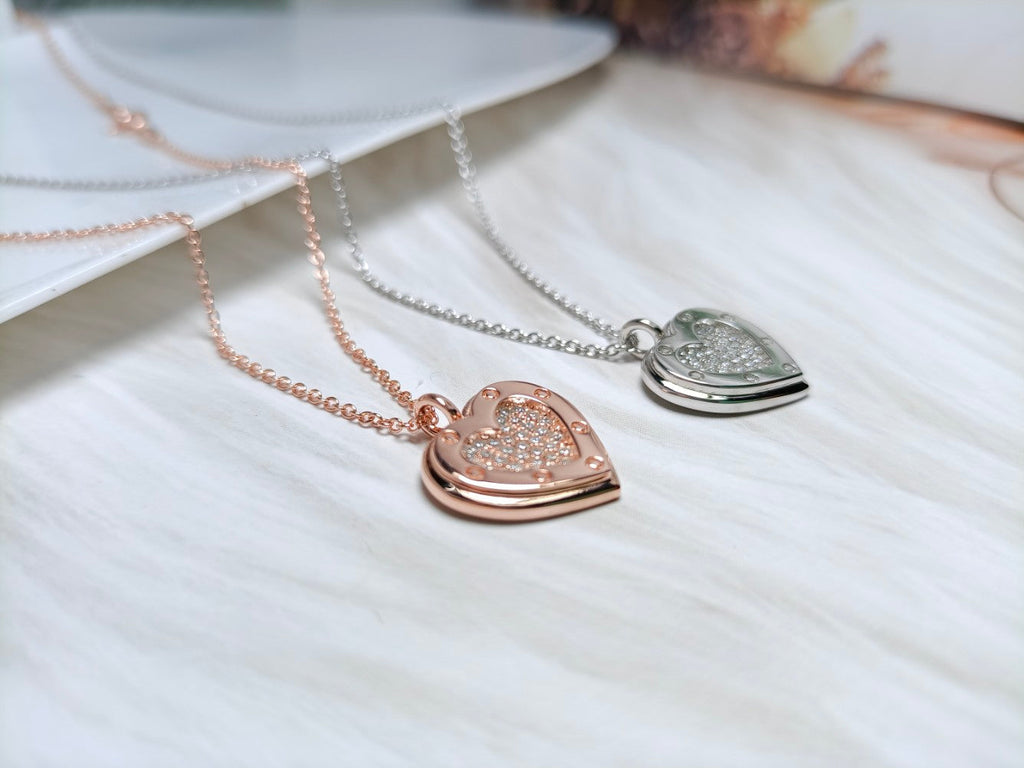 Tiffany Heart Cubic Zirconia Pendant Necklace