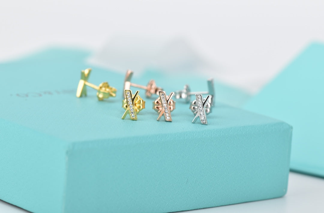 Tiffany Atlas Cubic Zirconia Stud Earrings
