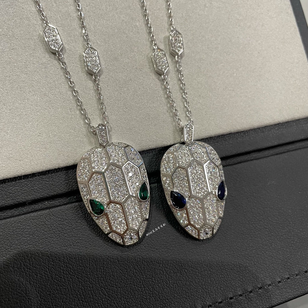 Bvlgari Serpenti Pendant Cubic Zirconia Necklace - 55221