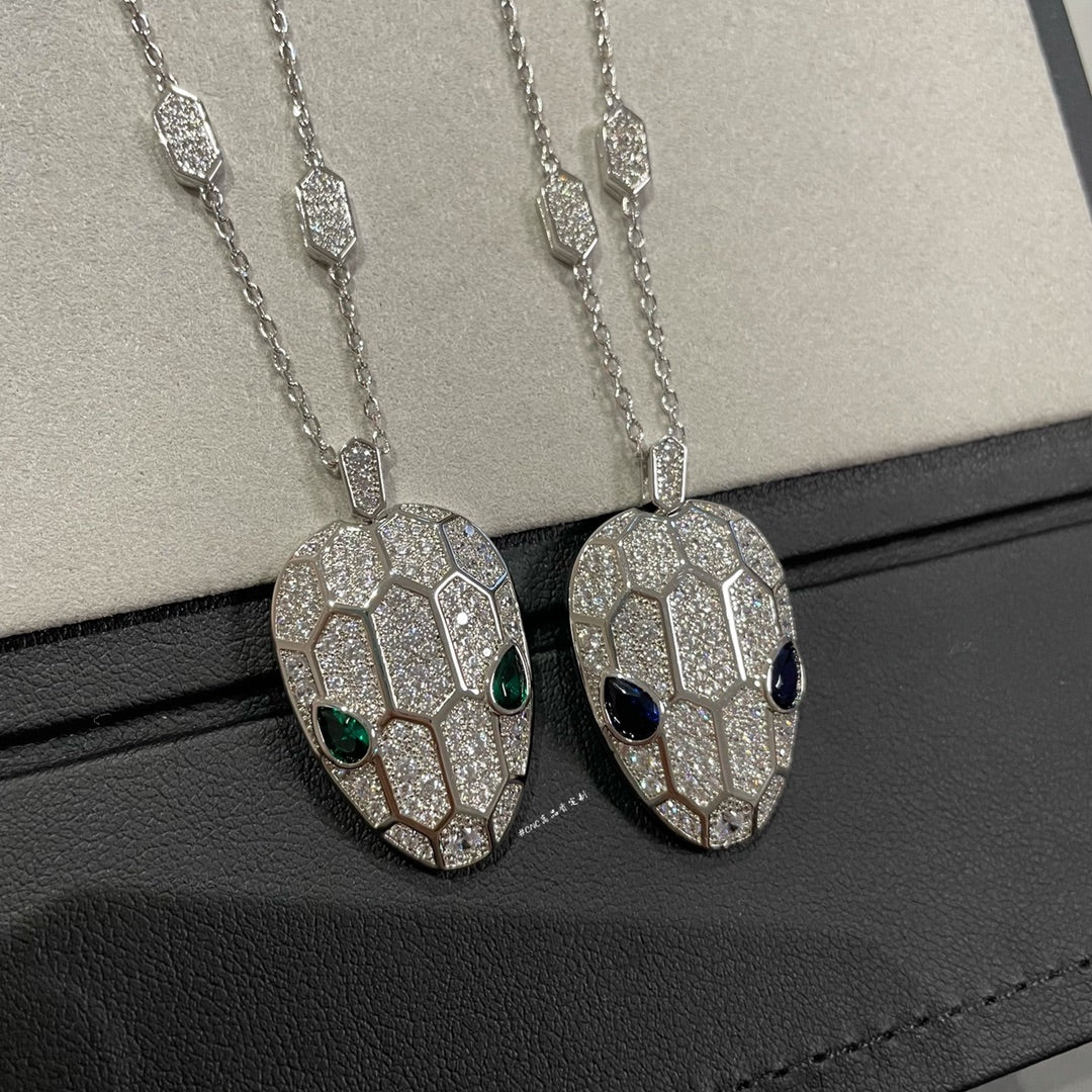 Bvlgari Serpenti Pendant Cubic Zirconia Necklace - 55221