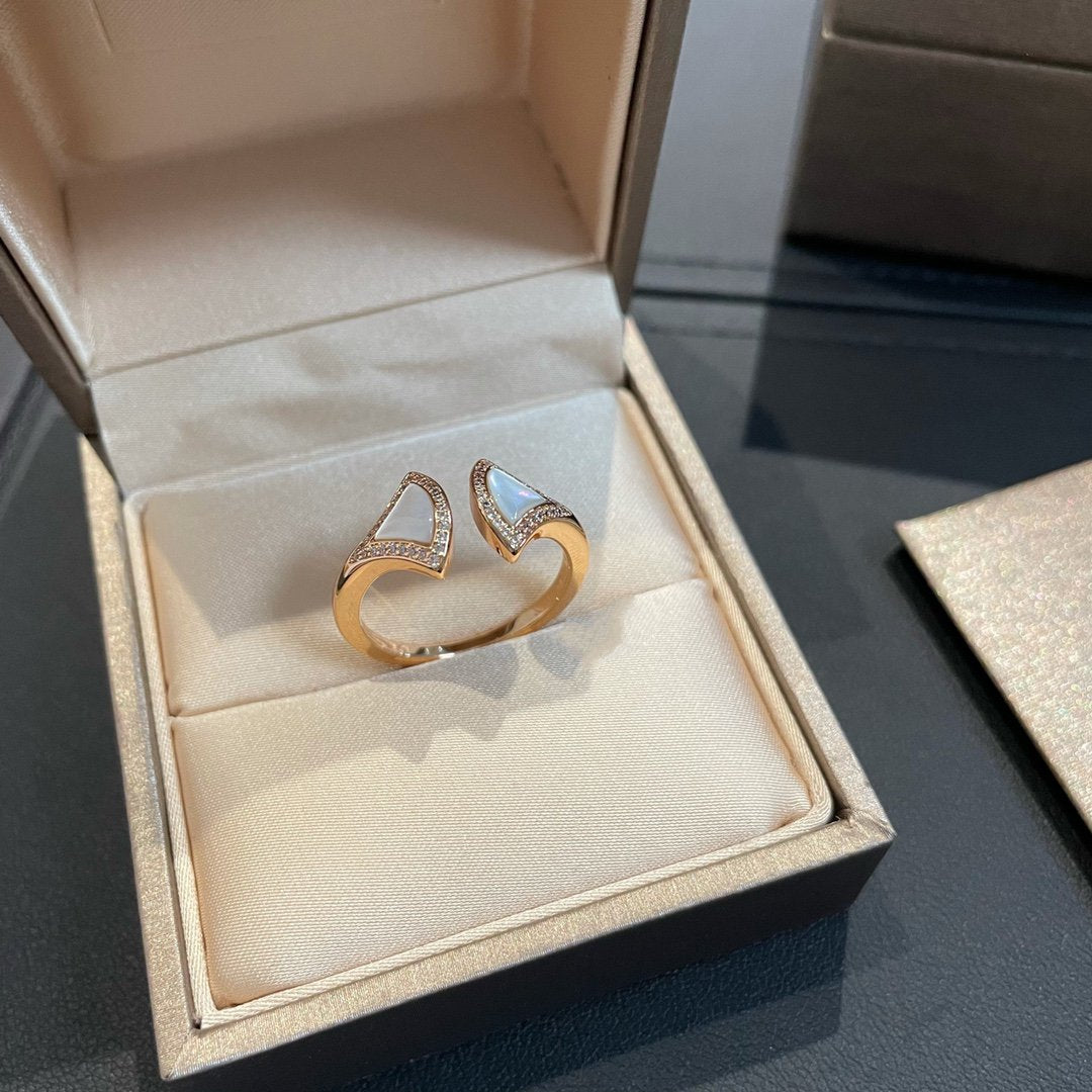 Bvlgari Dream MOP Cubic Zirconia Open Ring