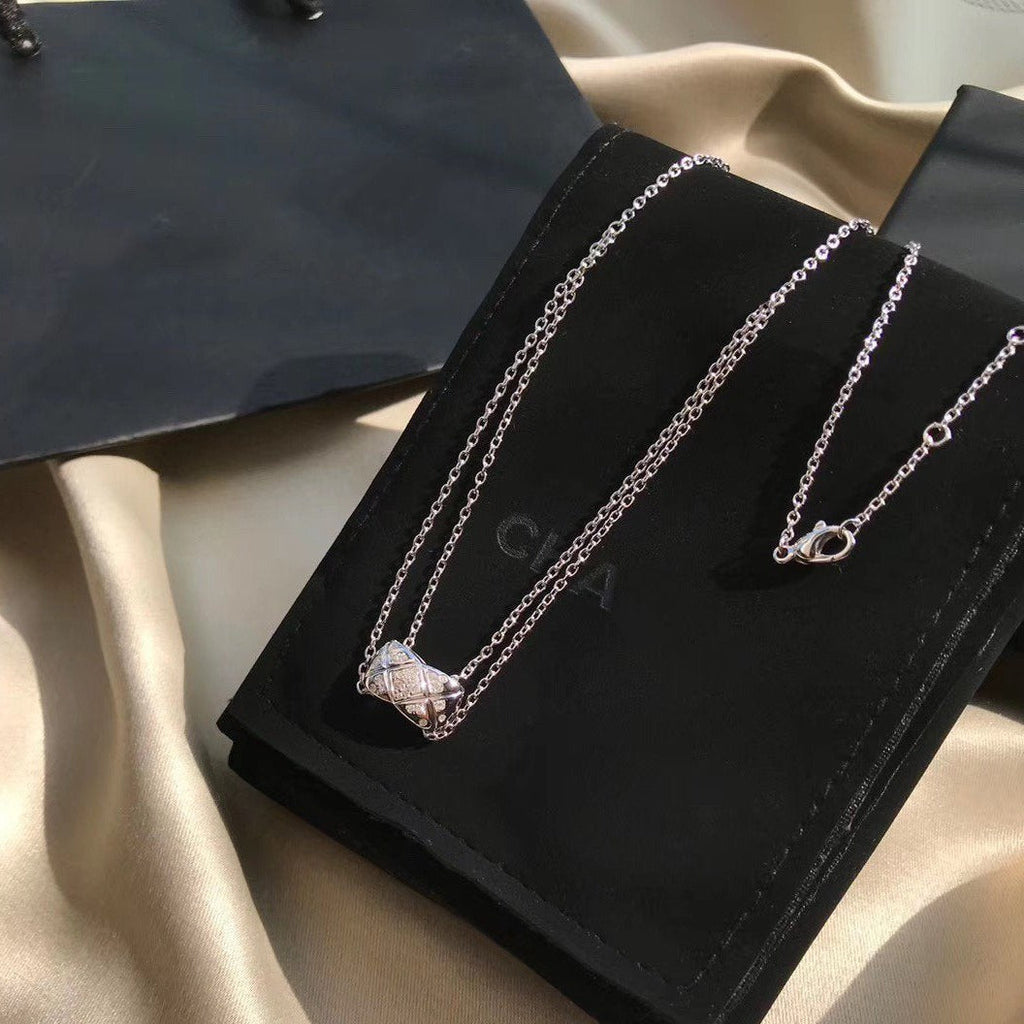 Chanel Crush Silver Cubic Zirconia Necklace