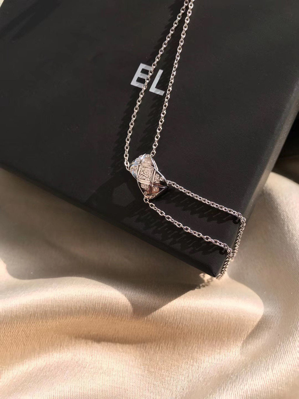 Chanel Crush Silver Cubic Zirconia Necklace