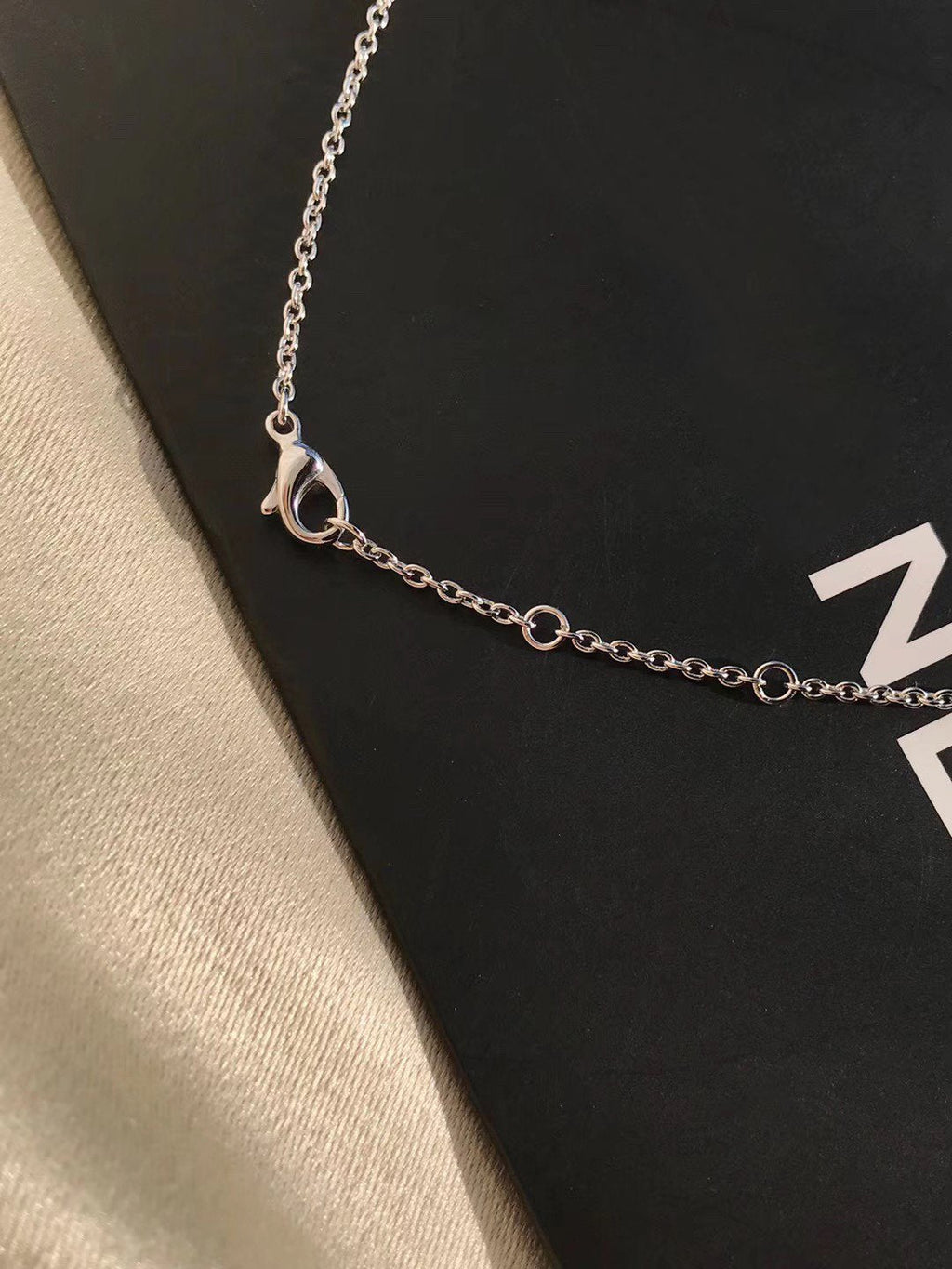 Chanel Crush Silver Cubic Zirconia Necklace