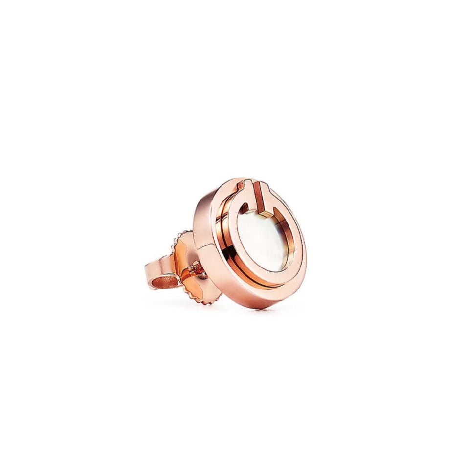 Tiffany Pearl Circle Earrings Mother