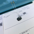 Tiffany Colour Heart Splash Tag Necklace