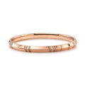 Tiffany Atlas Bracelet 6MM Cubic Zirconia Pink Gold