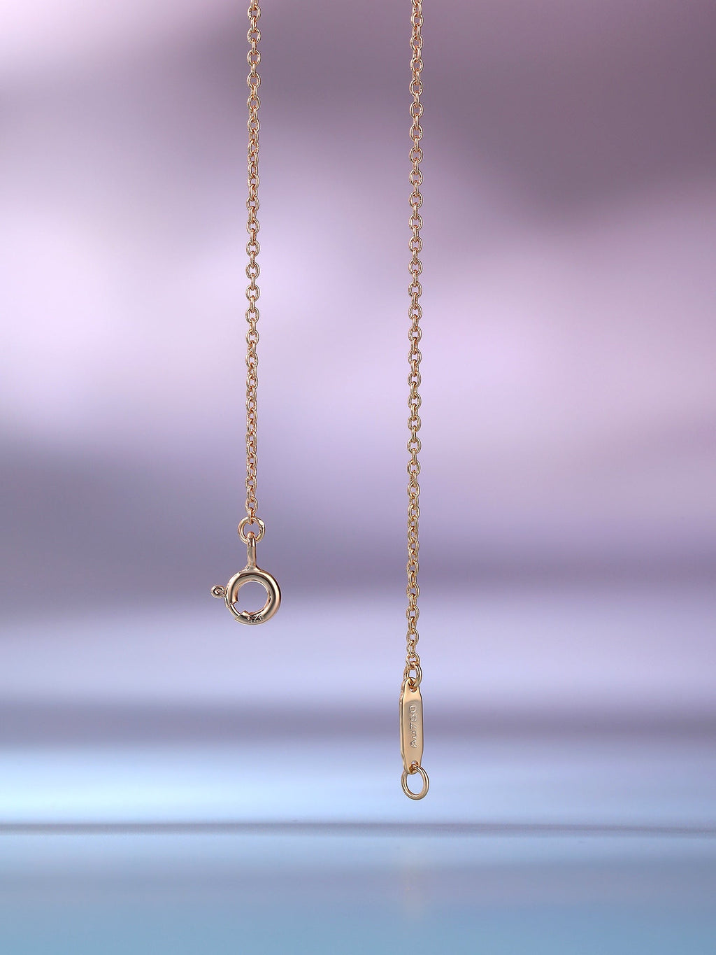 Tiffany Big Smile Pendant Pink Cubic Zirconia Necklace