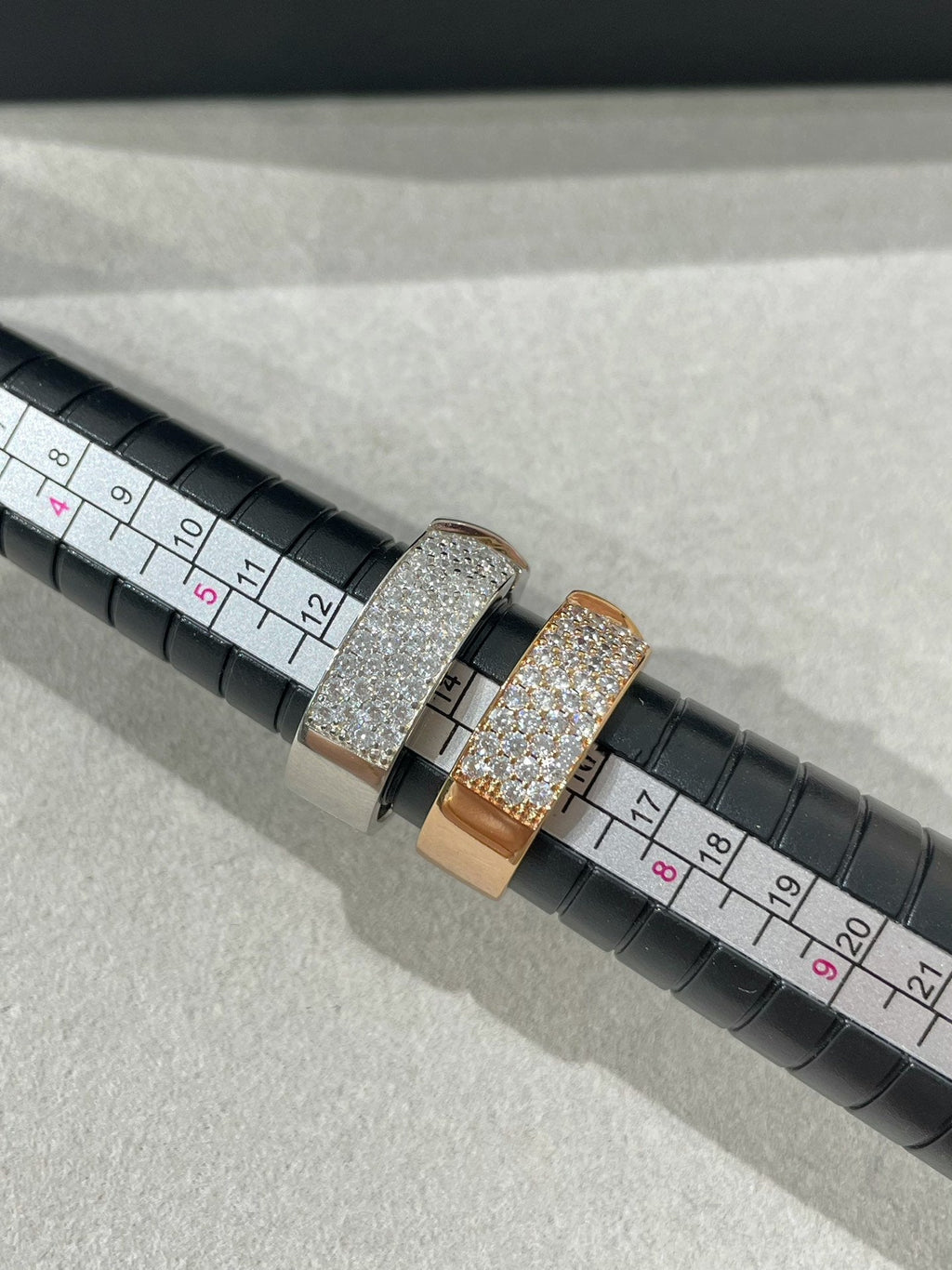 Chaumet Liens Evidence Pink Gold Cubic Zirconia Paved Ring