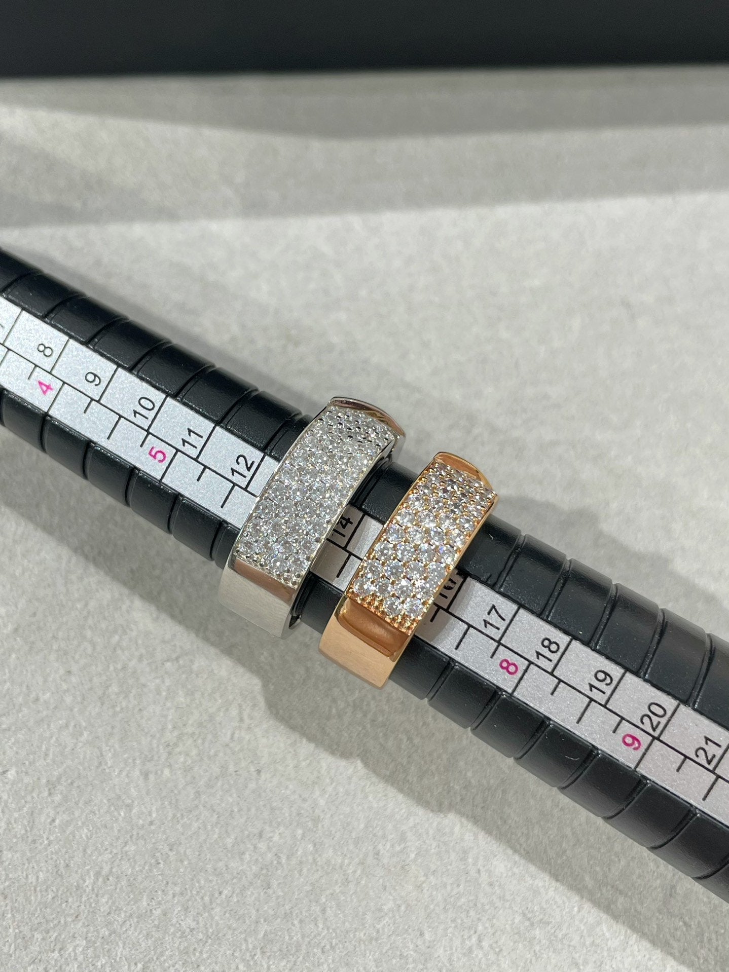 Chaumet Liens Evidence Pink Gold Cubic Zirconia Paved Ring