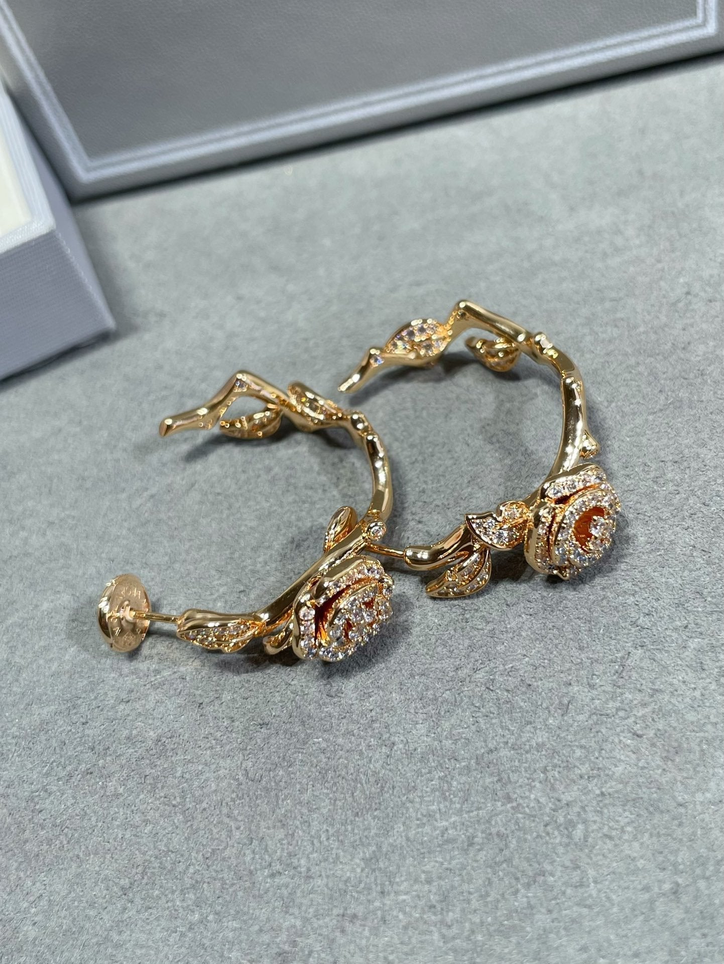 Dior Rose Bagatelle Cubic Zirconia Earrings
