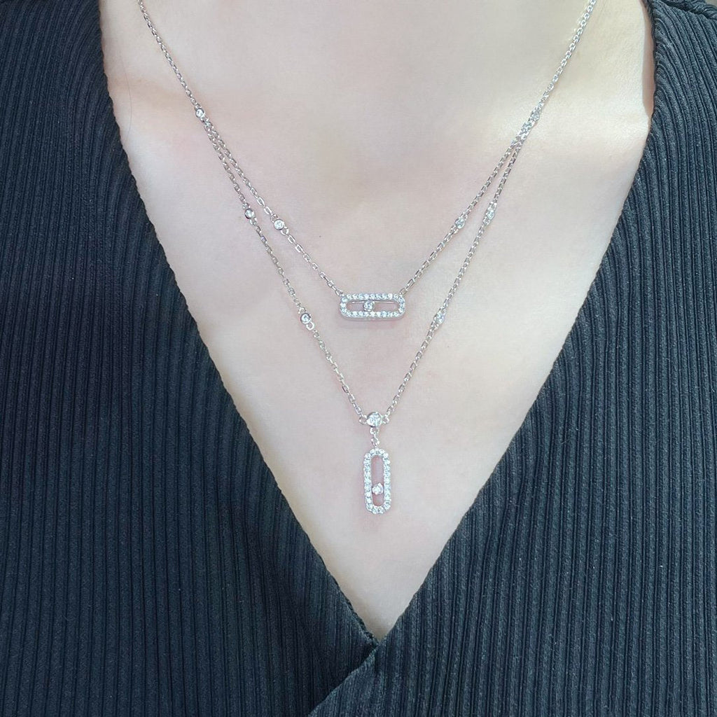 Messika Move 2 Row Cubic Zirconia Necklace