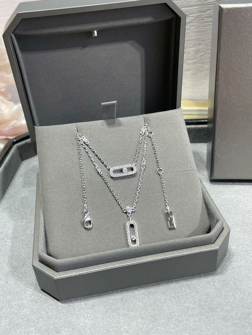 Messika Move 2 Row Cubic Zirconia Necklace