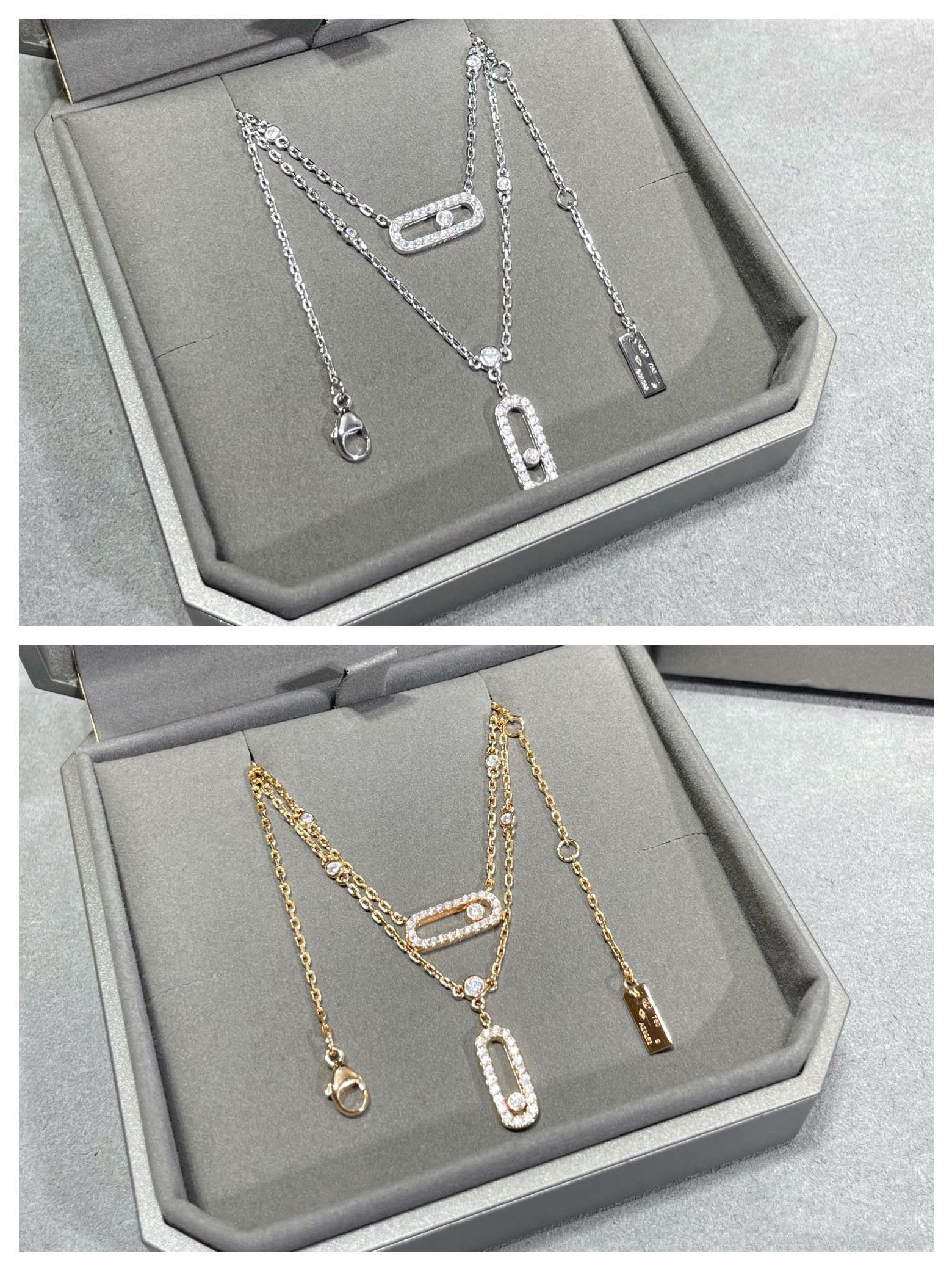Messika Move 2 Row Cubic Zirconia Necklace