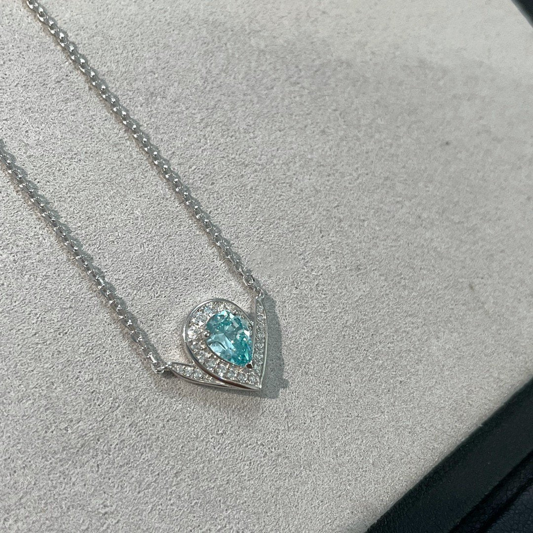 Chaumet Josephine Blue Cubic Zirconia Silver Necklace