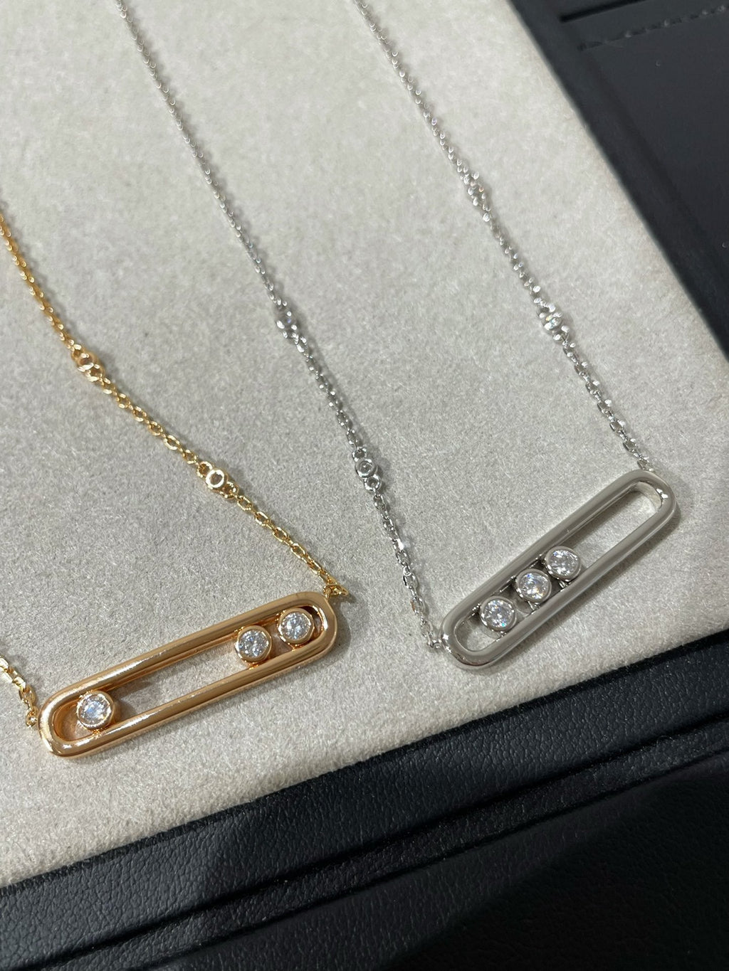Messika Move 3 Cubic Zirconia Necklace