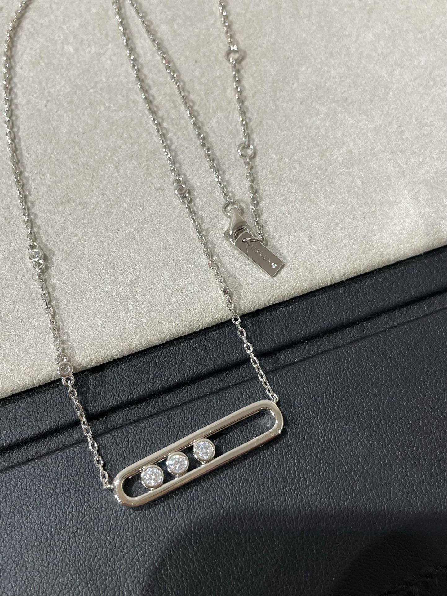 Messika Move 3 Cubic Zirconia Necklace